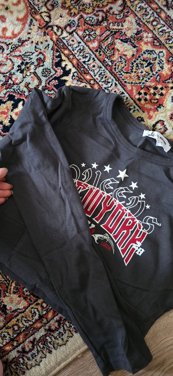 Gri Baskılı Uzun Kollu cro - Görsel 2