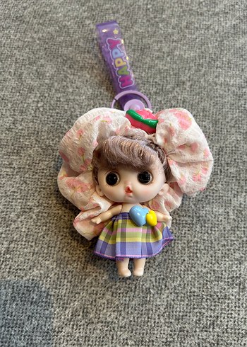 Diğer Pastel renkli mini oyuncak bebek anahtarlık