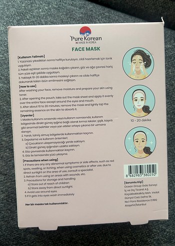 PureKorean 5'li Yüz Bakım Maske Seti - Görsel 5
