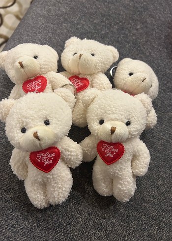 Peluş Ayıcık Anahtarlık 5 Adet - Görsel 2