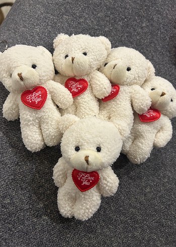 Peluş Ayıcık Anahtarlık 5 Adet - Görsel 6