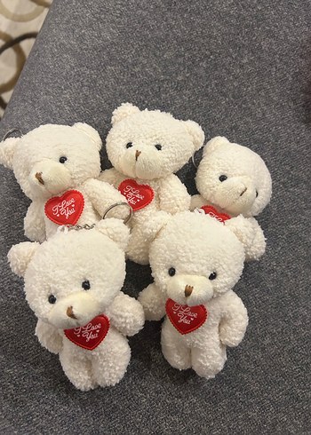 Peluş Ayıcık Anahtarlık 5 Adet - Görsel 5