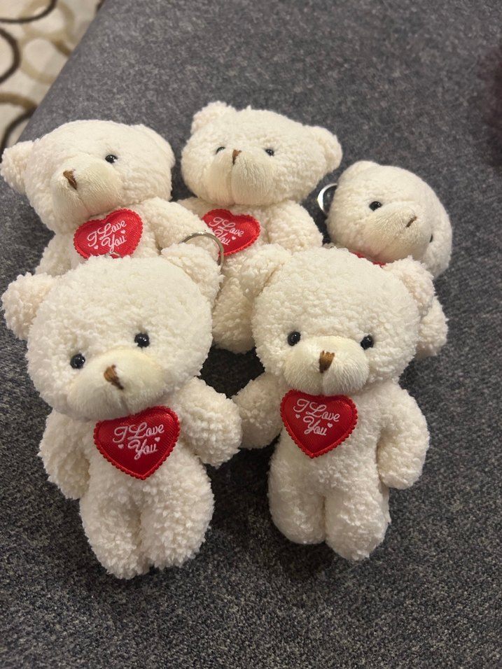 Peluş Ayıcık Anahtarlık 5 Adet - Görsel 2