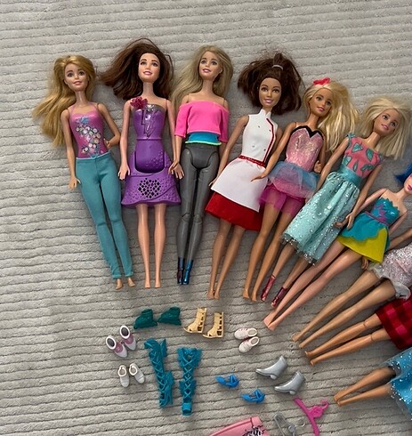  Beden Barbie Bebekler 10 Adet