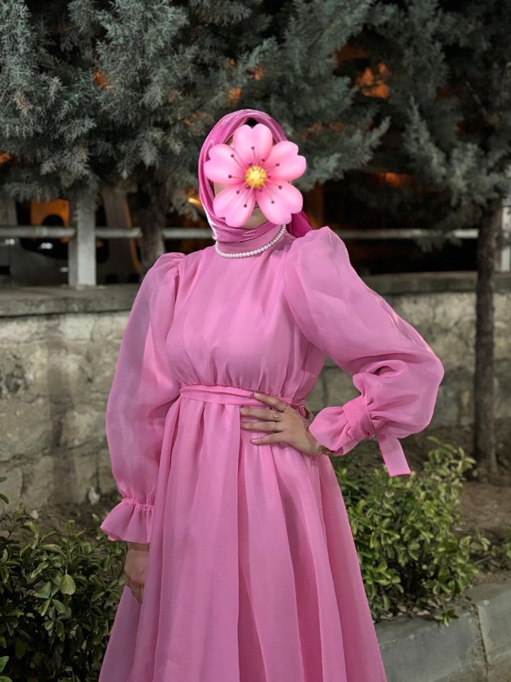 Kevser bahadır pembe elbise abiye - Görsel 3