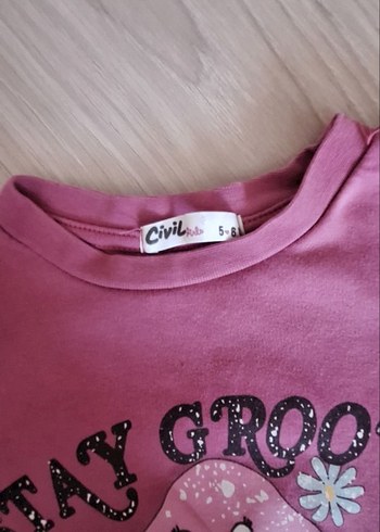 Civil Pembe Kız Sweatshirt takım