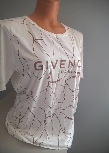 l/xl Beden Venchy Paris Beyaz Kısa Kollu Tişört