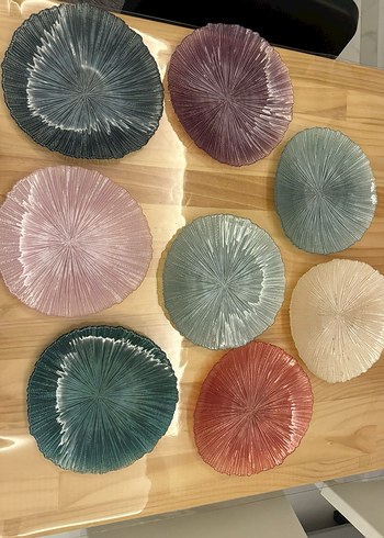 Renkli Nakışlı Bohem Tabak Seti - Görsel 4