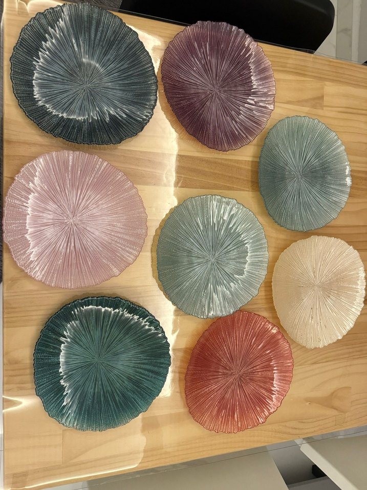 Renkli Nakışlı Bohem Tabak Seti - Görsel 4