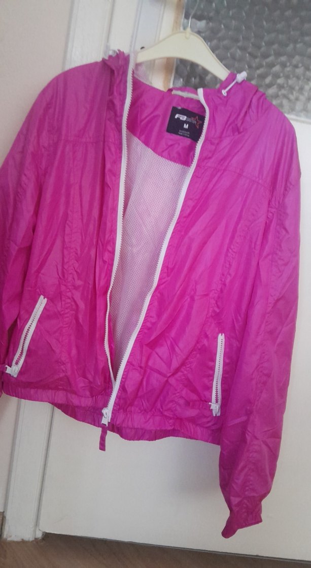 Parlak Pembe Kadın Spor Ceket - Görsel 2