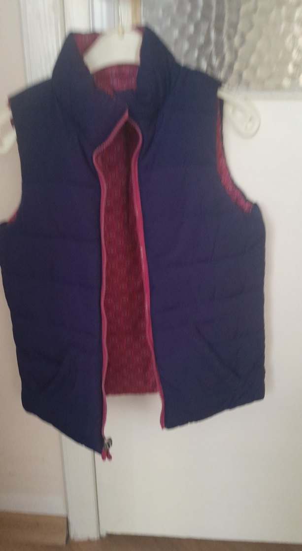 Bordo Kız Çocuk Düğmeli Yelek - Görsel 2