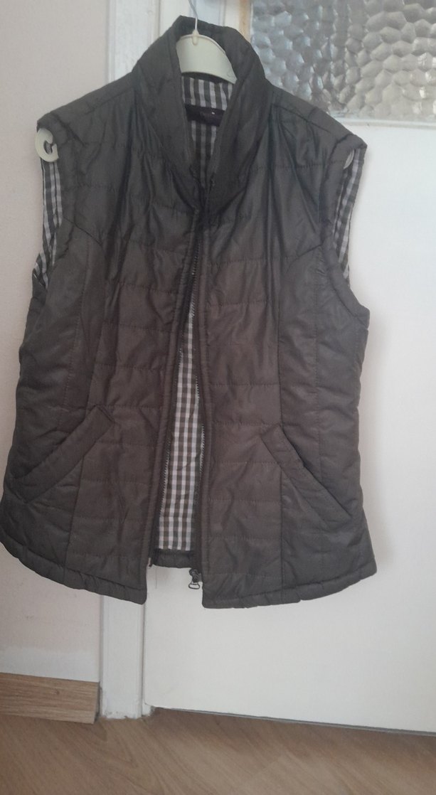 Nil yeşili Kadın Kemerli Midi Yelek - Görsel 2