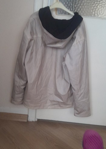 Gri Fermuarlı Rahat Kesim Erkek Ceket - Görsel 4