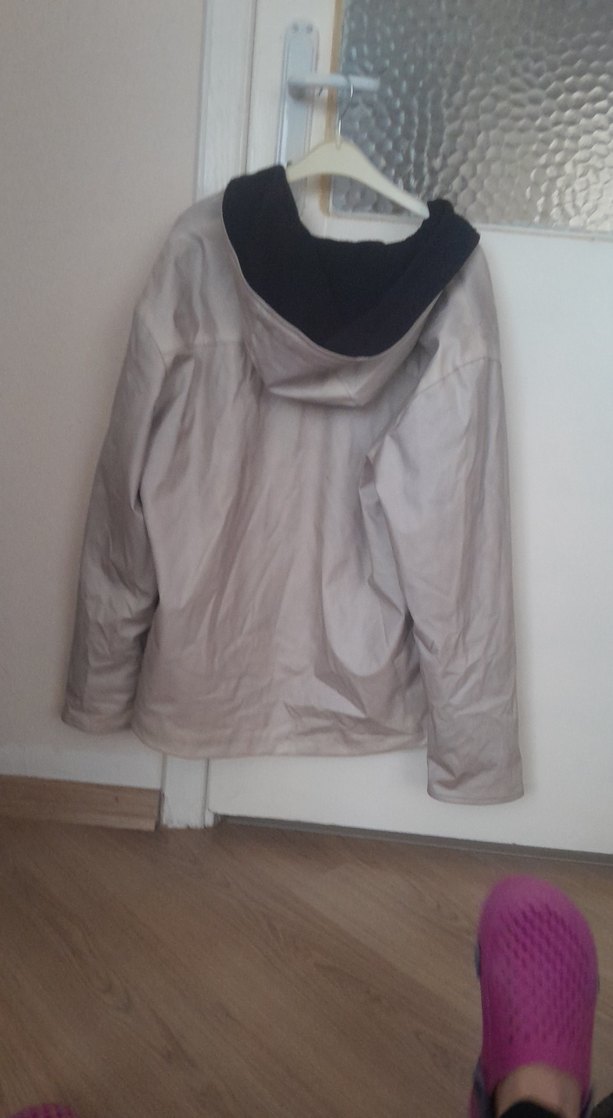 Gri Fermuarlı Rahat Kesim Erkek Ceket - Görsel 4