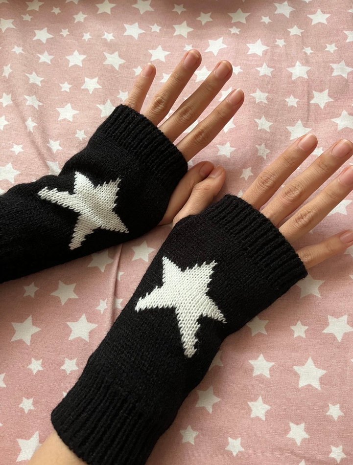 Parmaksız gotik eldiven - Görsel 3