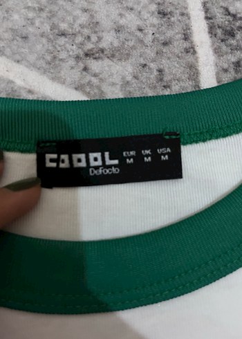 Kadın Beyaz Baskılı Kısa Kollu Tişört - Görsel 2