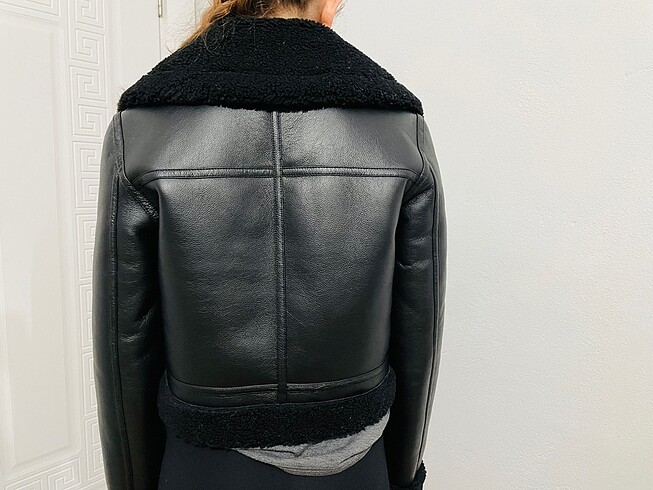 m Beden siyah Renk Mango biker ceket