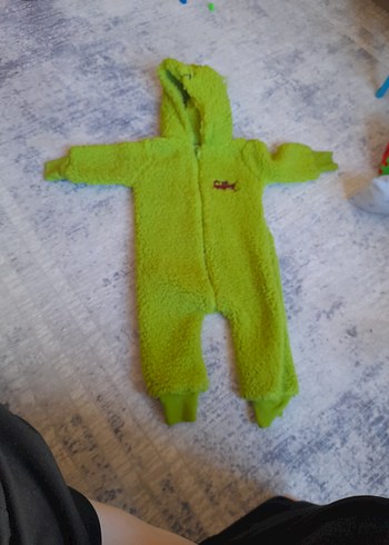 Kapüşonlu Fermuarlı Bebek Erkek Tulum - Görsel 2