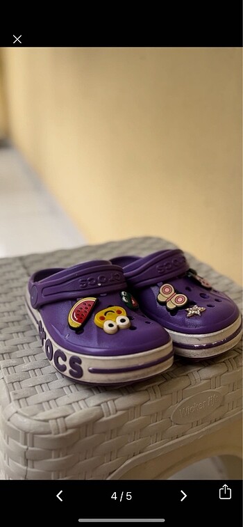 24 Beden mor Renk Crocs terlik