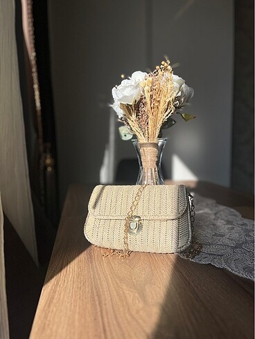 Zara Gold simli çanta