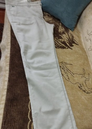 Lacoste Lacoste Düğmeli Bej bayan pantolon