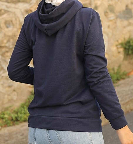 Kapüşonlu fermuarlı Sweatshırt