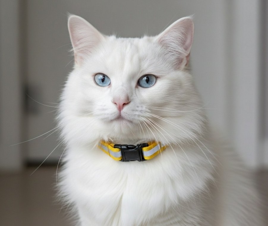 Reflektörlü Güvenlik Kilitli Kedi Tasması - Görsel 4