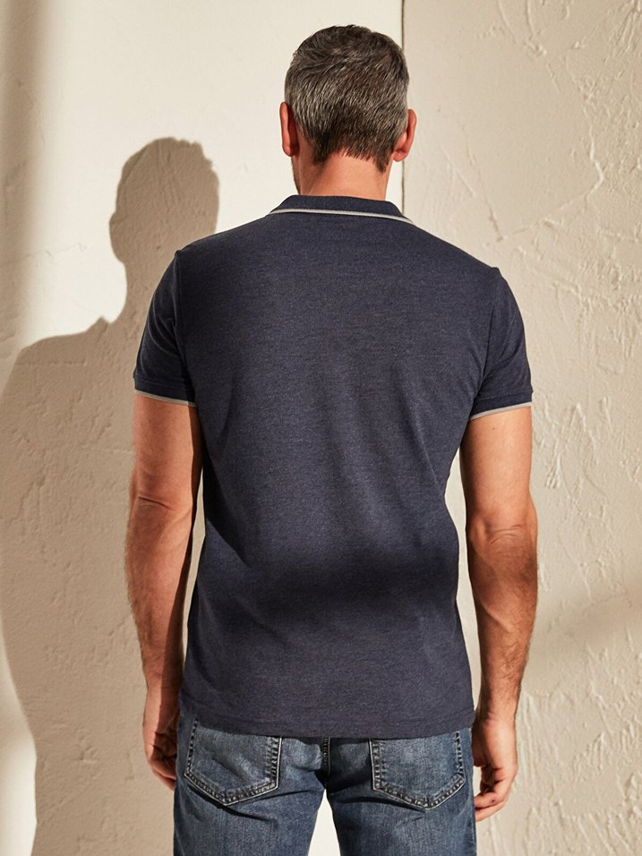 Lc Waikiki Erkek Polo Yaka Tişört - Görsel 3