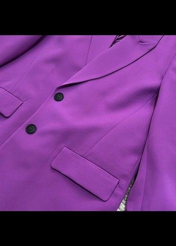 LC Waikiki Mor Uzun Kadın Blazer Ceket