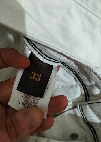erkek beyaz kot pantolon