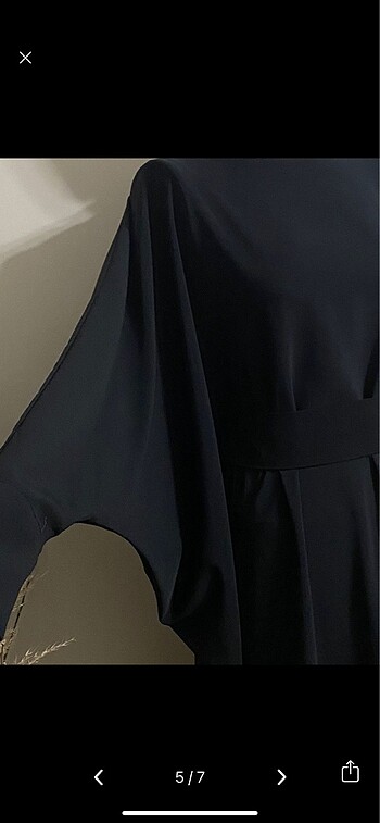 l Beden siyah Renk Sukran marka yarasa kol abaya