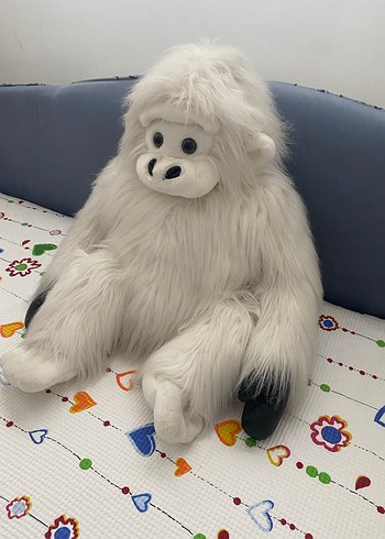 Beyaz Peluş Oyuncak Gorilla