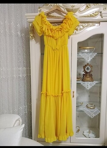42 Beden Uzun rahat yazlık elbise