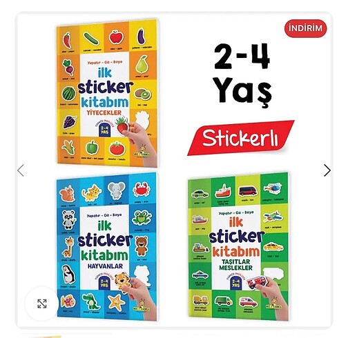 İlk sticker kitabım