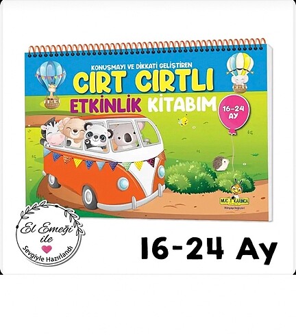 Cırtlı etkinlik kitabı 16-24 aylık