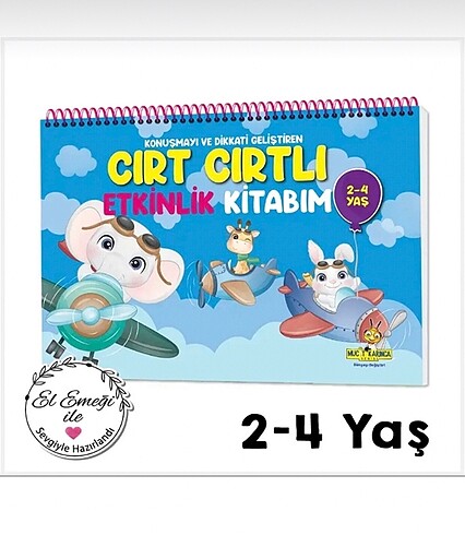 Cırtlı etkinlik kitabı 2-4 yaş