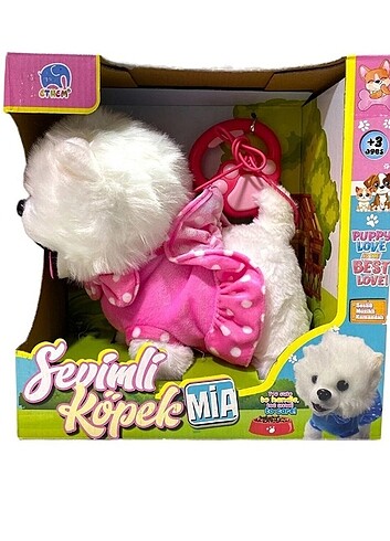 Sevimli köpek mia sesli tasmalinl yürüyen köpek 