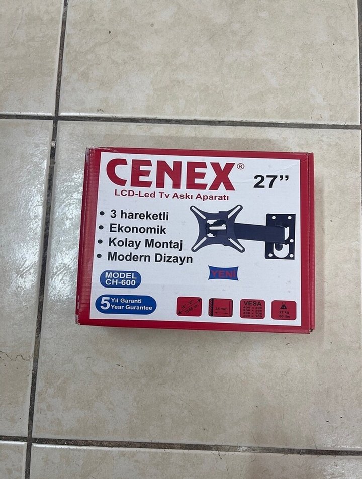 24 inç 67 ekrana kadar uyumlu televizyon ve monitör askı aparatı - Görsel 2