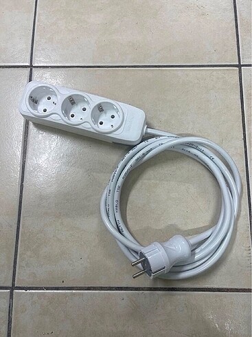 3 Metre Anahtarsız 3?lü Priz Uzatma