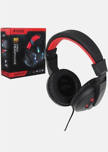 Kırmızı Siyah Mikrofonlu Renkli Kulaklık - Görsel 3