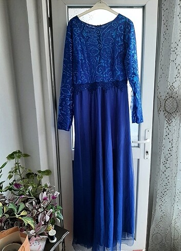 ARİN DRESS Mavi Abiye Elbise
