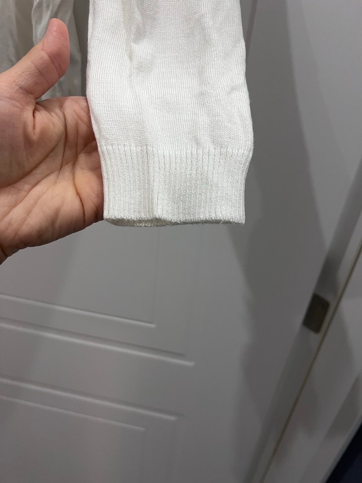 Ng style V Yaka Beyaz Uzun Kollu Kadın triko Kazak - Görsel 2