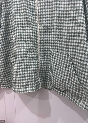 Kapüşonlu keten spor Ceket - Görsel 3