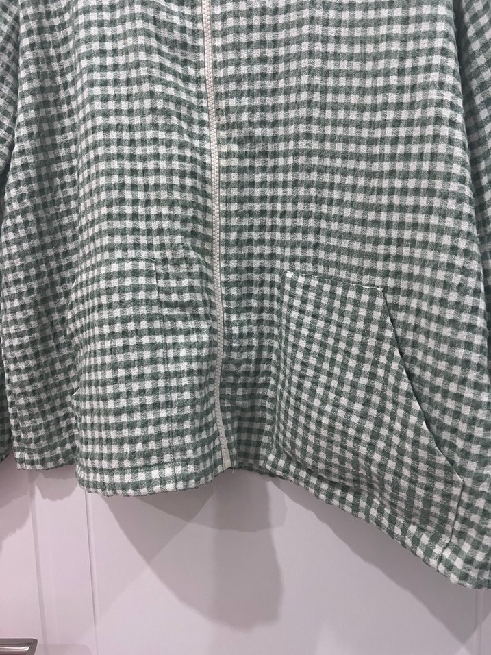 Kapüşonlu keten spor Ceket - Görsel 3