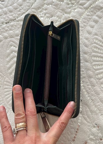 Beverly Hills Polo Club haki Deri Fermuarlı Cüzdan - Görsel 3