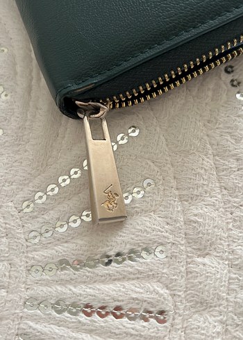 Beverly Hills Polo Club haki Deri Fermuarlı Cüzdan - Görsel 4