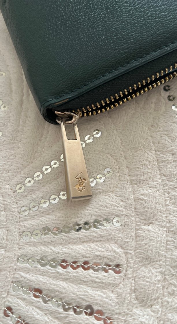 Beverly Hills Polo Club haki Deri Fermuarlı Cüzdan - Görsel 4