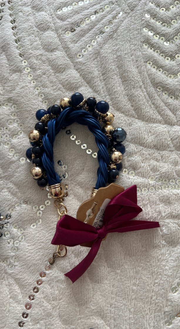 Mavi Boncuklu Kısa Bohem Kolye ve Bileklik Seti - Görsel 3