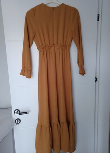 Diğer Beli lastikli krep elbise