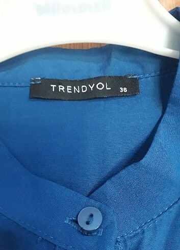 36 Beden mavi Renk Trendyolmilla elbise